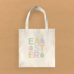 Easter Text with Eggs - Canvas Tote Bag