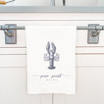 Lobster w/ City, State - Cotton Tea Towel