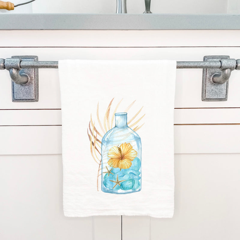 Hibiscus in a Bottle - Cotton Tea Towel