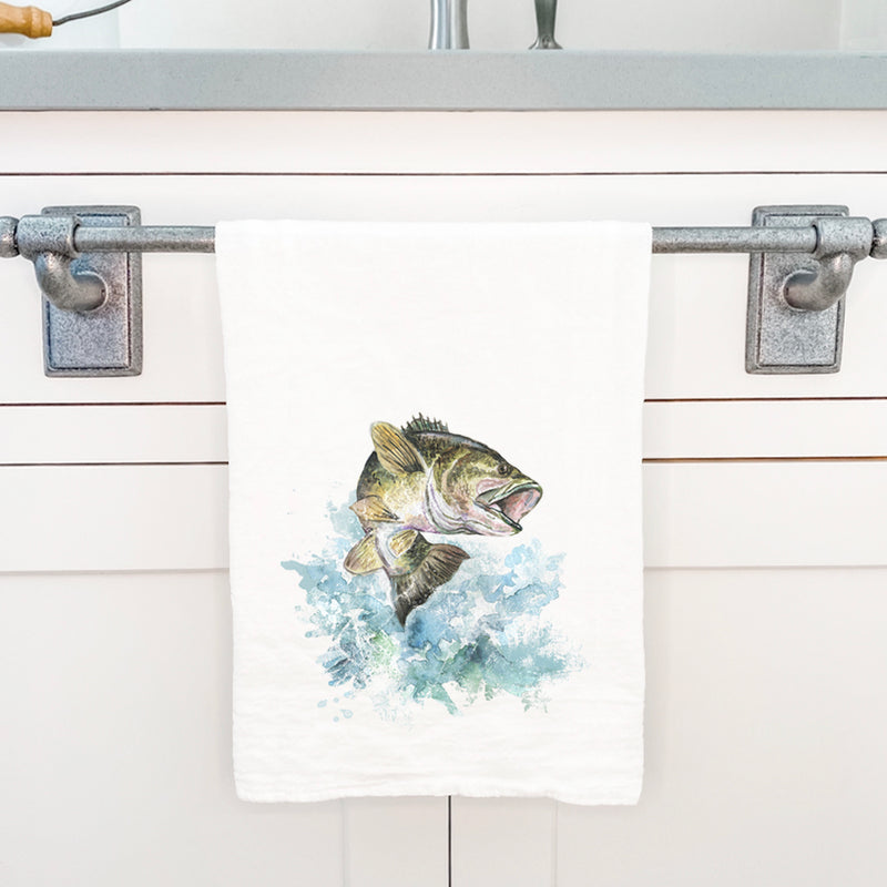 Watercolor Bass - Cotton Tea Towel