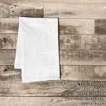 Seahorse w/ City, State - Cotton Tea Towel
