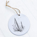 Sailboats on Water - Ornament