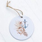 Ship Wheel Anchor - Ornament