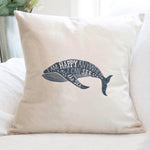 I Am Happy Anywhere - Square Canvas Pillow