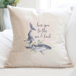 Love Whale - Square Canvas Pillow