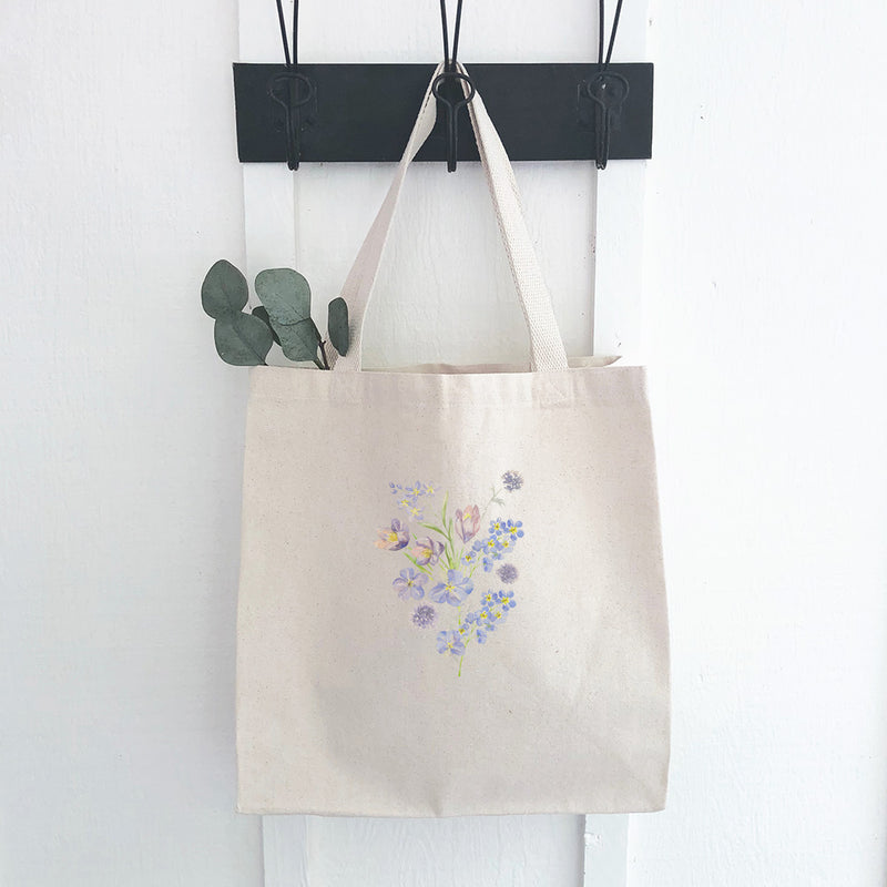 Purple Spring Bouquet - Canvas Tote Bag