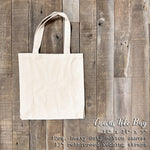 Custom City and State w/ Initial - Canvas Tote Bag
