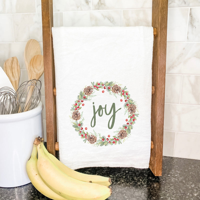 Joy Wreath - Cotton Tea Towel