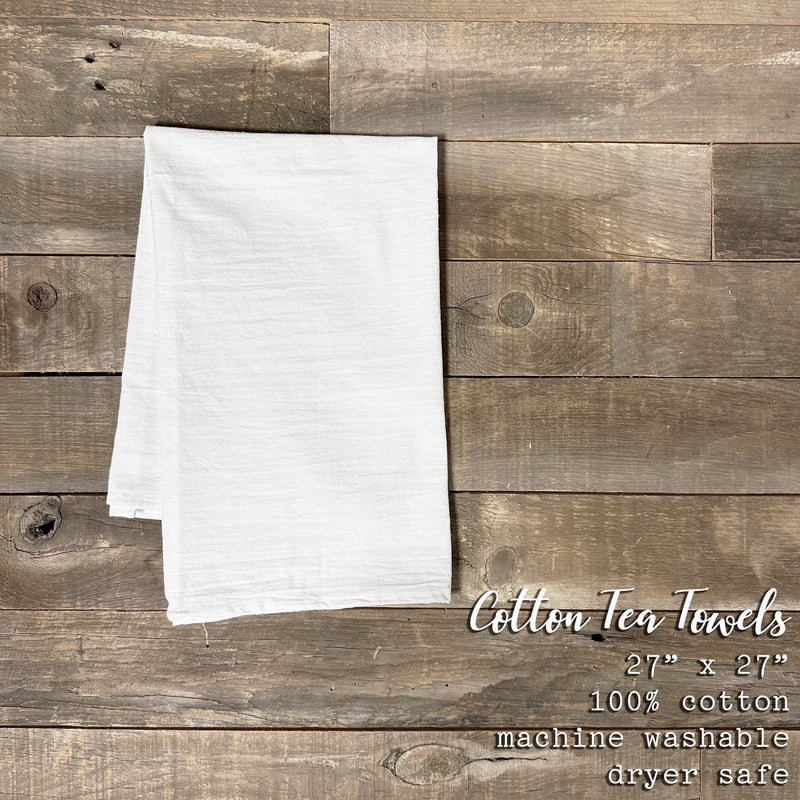 Heart of Flowers - Cotton Tea Towel