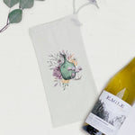 Floral Potion - Canvas Wine Bag