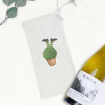 Leprechaun Legs in Plant - Canvas Wine Bag