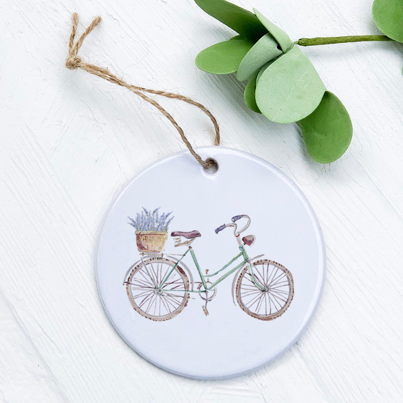 Lavender Bike - Ornament