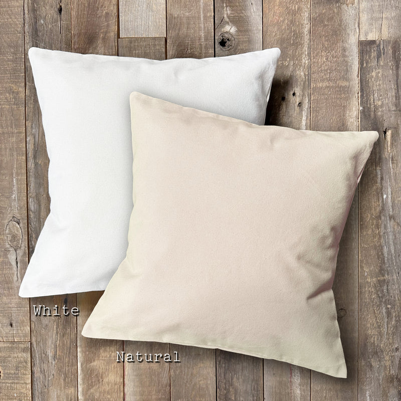 Leaf Framed City/State - Square Canvas Pillow