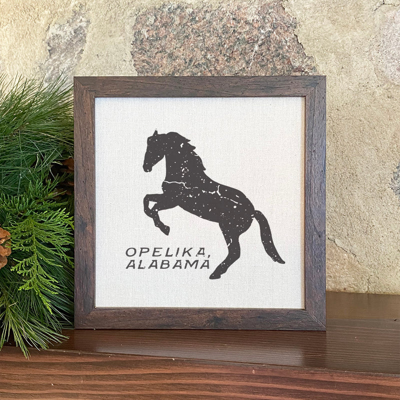 Horse Silhouette Custom - Framed Sign
