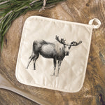 Moose Sketch - Cotton Pot Holder