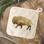 Watercolor Buffalo - Cotton Pot Holder