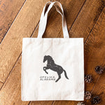 Horse Silhouette Custom - Canvas Tote Bag