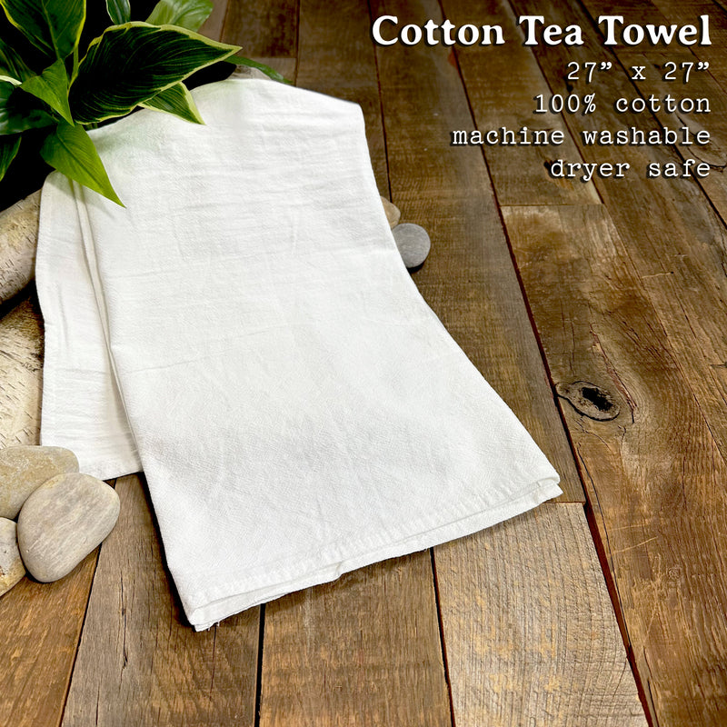 Red Plaid State - Cotton Tea Towel