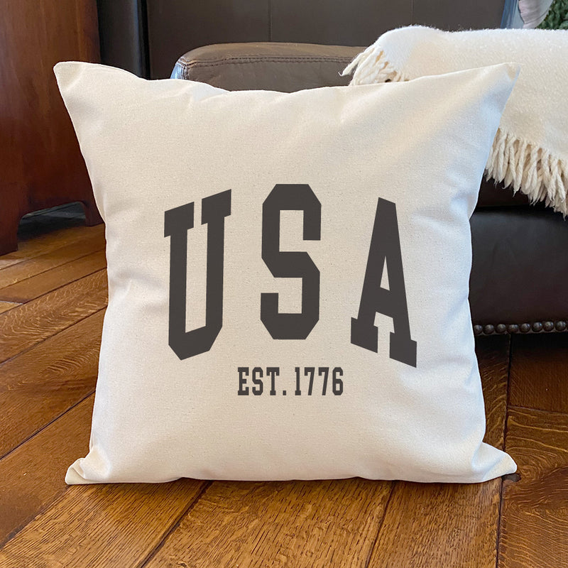 USA est 1776 - Square Canvas Pillow