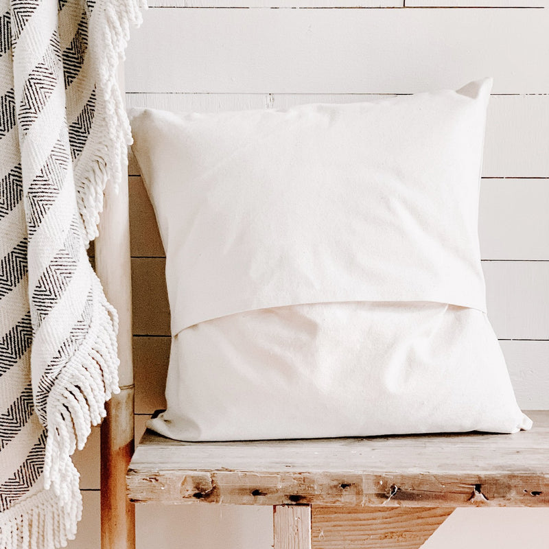 Square Canvas Pillow (Natural) - Completely Custom