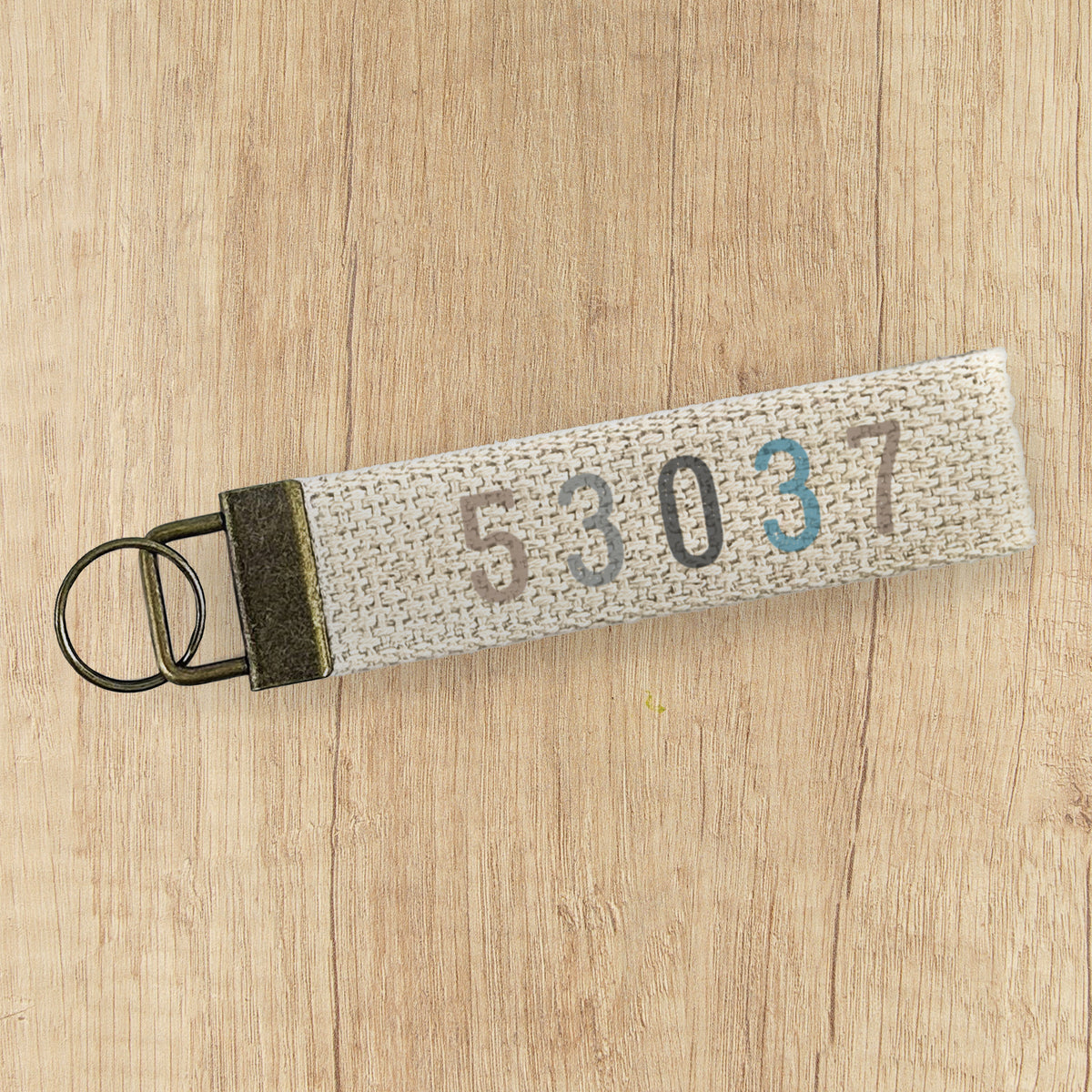 Cottage Shore Canvas Key Fob's