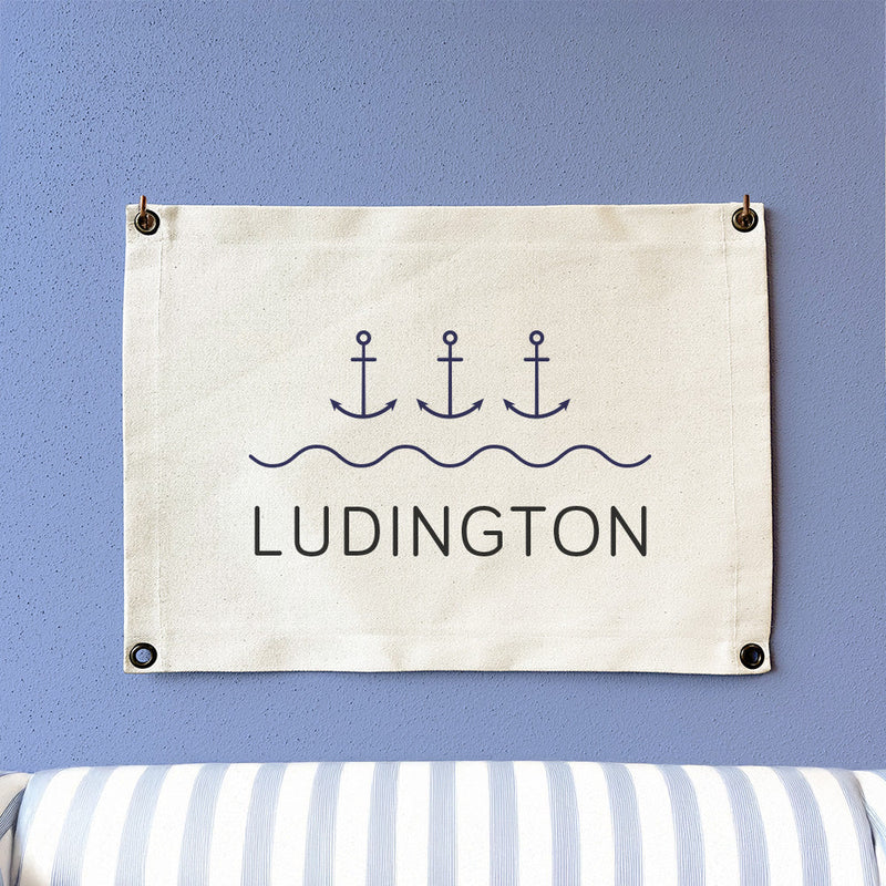Cottage Shore Canvas Wall Hanging