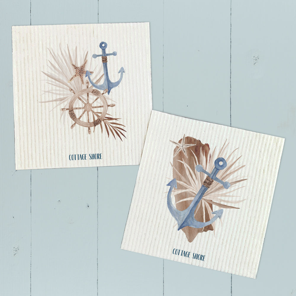 Cottage Shore Swedish Dish Cloths