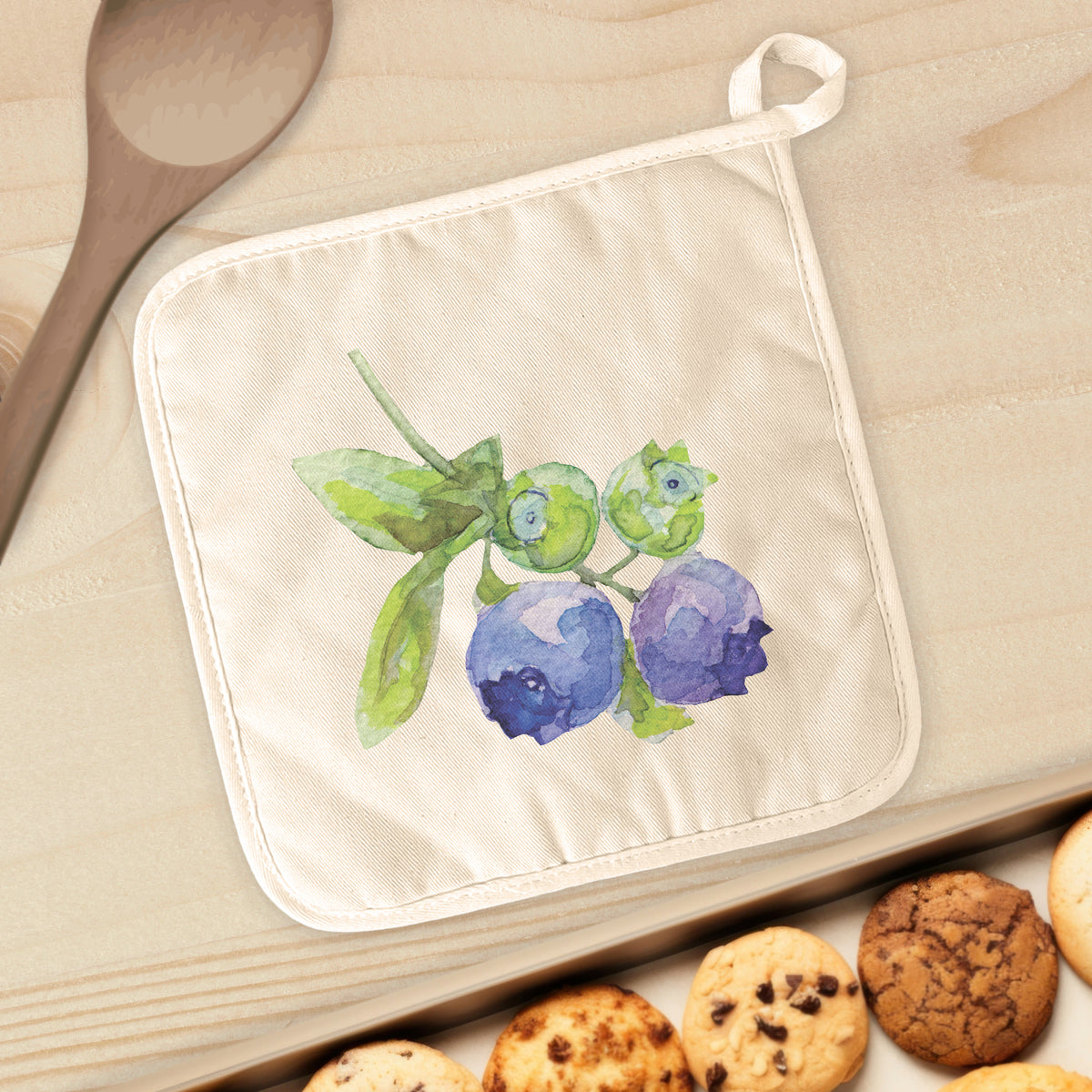 Indigo Tangerine Pot Holders