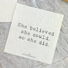 Just Be You, She Believed 2 pk - Swedish Dish Cloth