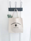Farmers Market with City and State - Custom Canvas Tote Bag