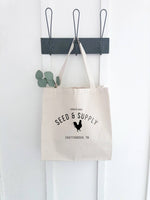Seed & Supply with City and State - Canvas Tote Bag