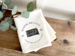 State Badge and Motto - Cotton Tea Towel