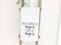 What Happens at Gigi's - Cotton Tea Towel