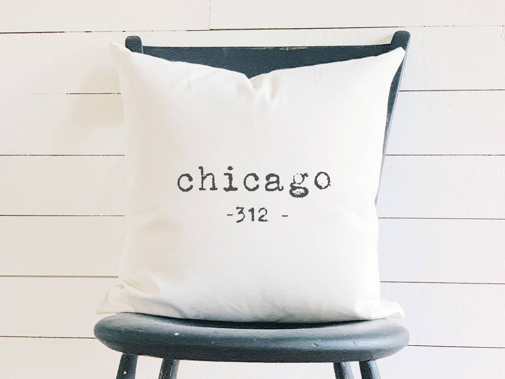 Area Code - Custom Square Canvas Pillow