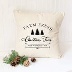 Farm Fresh Christmas Trees - Square Canvas Pillow