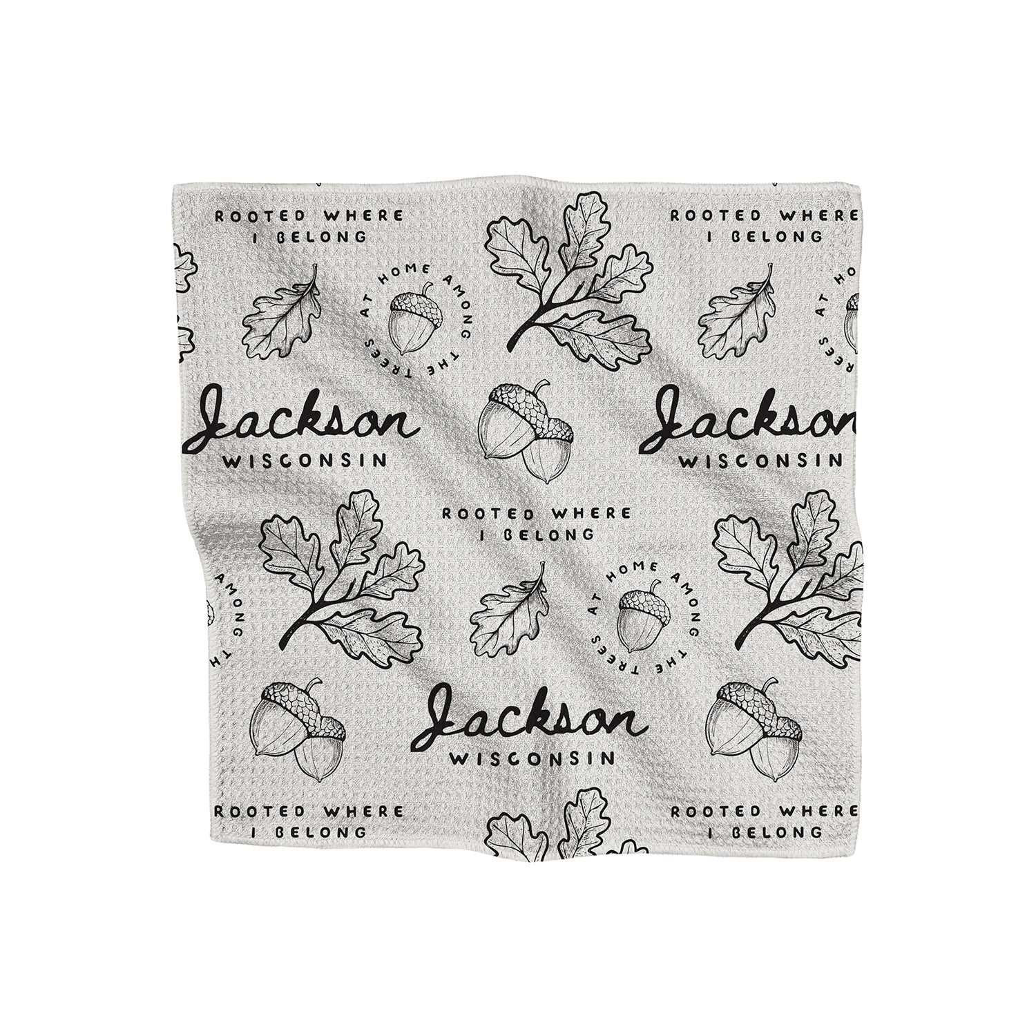 At Home Amoung Trees - Custom Waffle Weave Washcloth