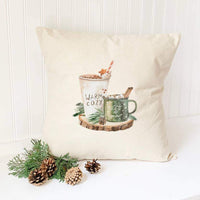 Warm Drinks - Square Canvas Pillow