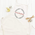 Merry Christmas Wreath - Women's Apron