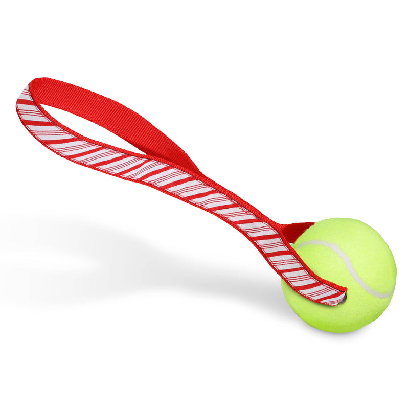 Candy Cane Stripe - Tennis Ball Toss Toy