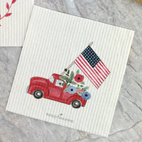 God Bless America Wreath, Pickup - Swedish Dish Cloth