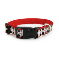 Black & White Plaid - Dog Collar