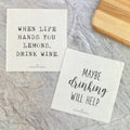 Lemons, Maybe Drinking 2 pk - Swedish Dish Cloth