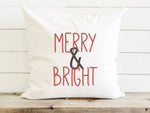Merry & Bright - Square Canvas Pillow