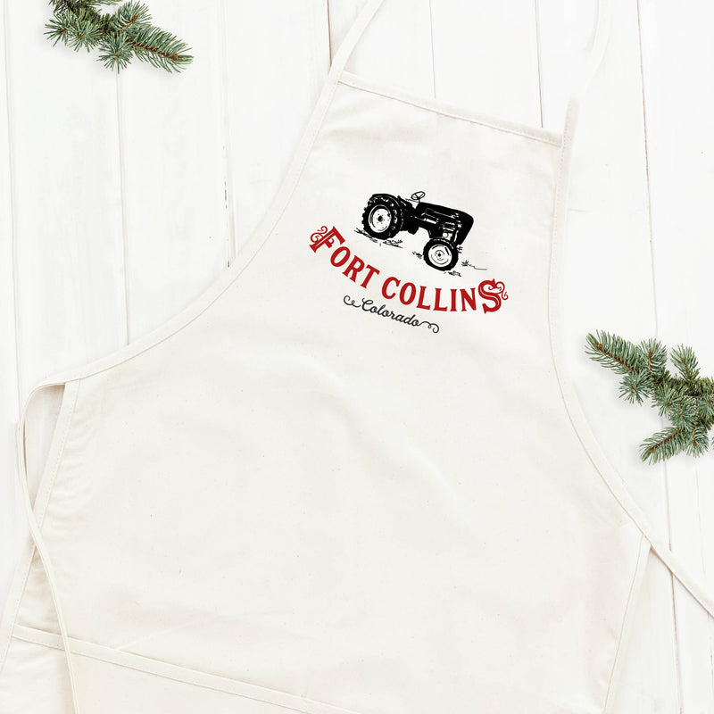 Vintage Icon (Tractor) City/State - Women's Apron
