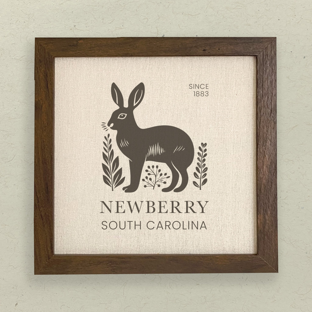 Rabbit City State Est - Custom Framed Sign