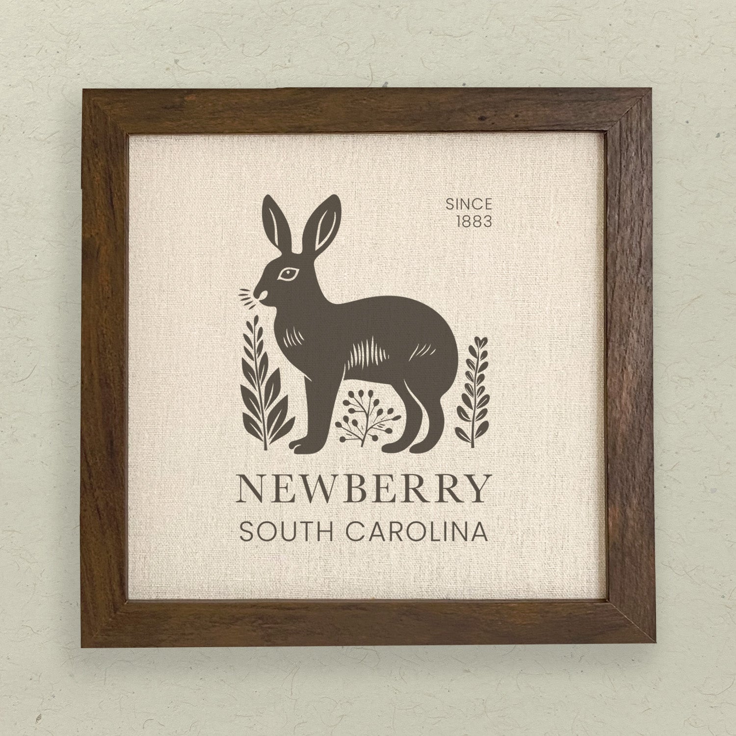 Rabbit City State Est - Custom Framed Sign