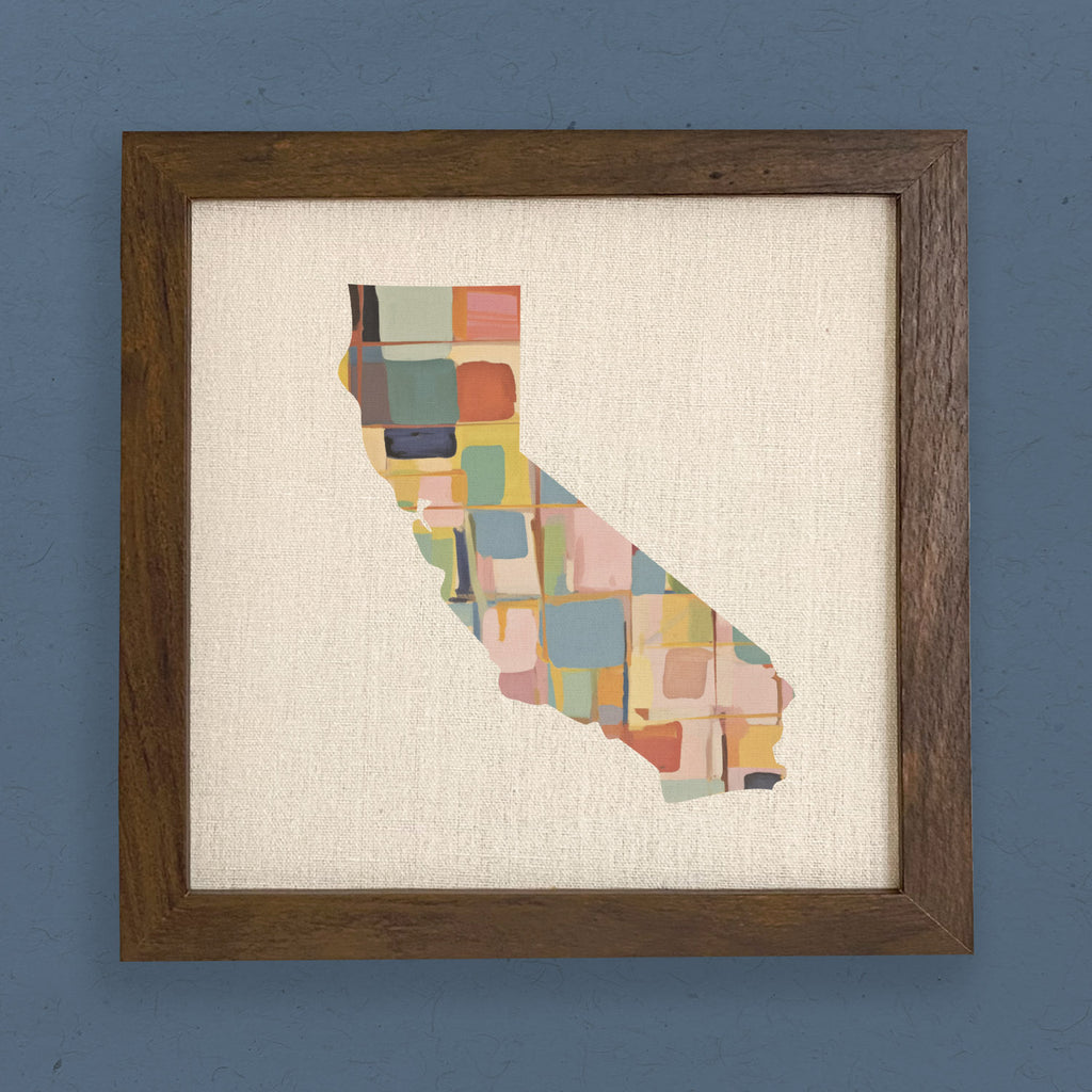 Abstract Painted States - Custom Framed Sign