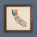 Abstract Painted States - Custom Framed Sign