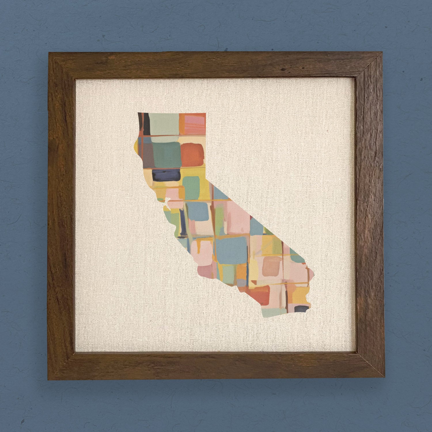 Abstract Painted States - Custom Framed Sign