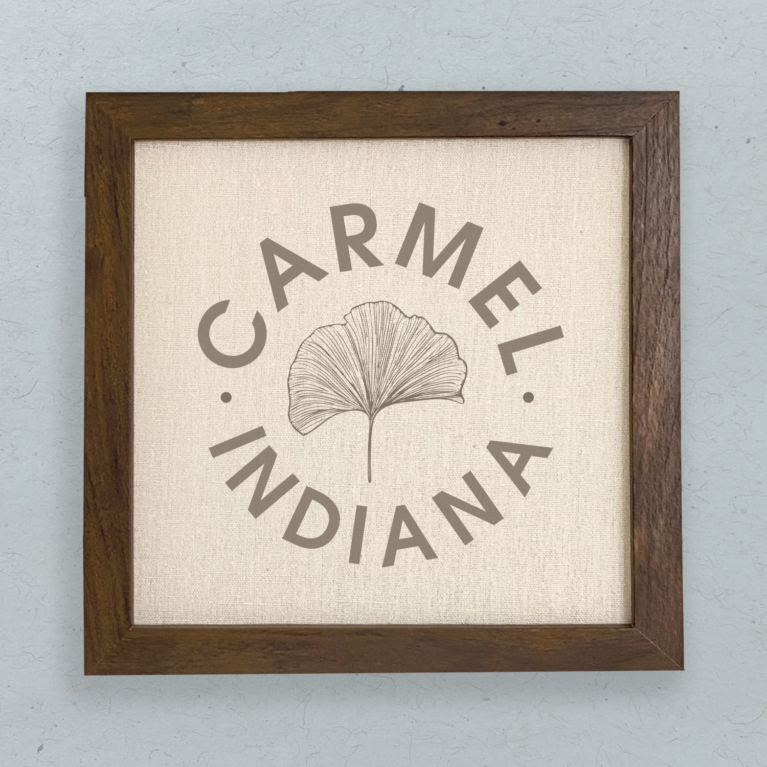 Ginkgo Leaf City State - Custom Framed Sign